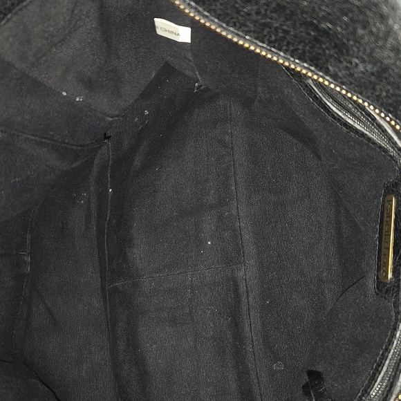 Isabella Fiore Black and Gold Studded Leather  Women's Bag - Picture 10 of 15